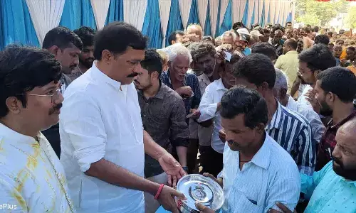 Former Minister Ganta Srinivasa Rao Engages in Community Service at Bala Perantalamma Puja Mahotsava in Bhimili Constituency