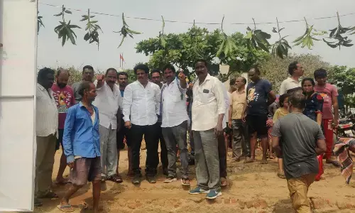 Prasadam distribution program held at GVMC Jodugulla Palm Junction on the occasion of Mahashivratri