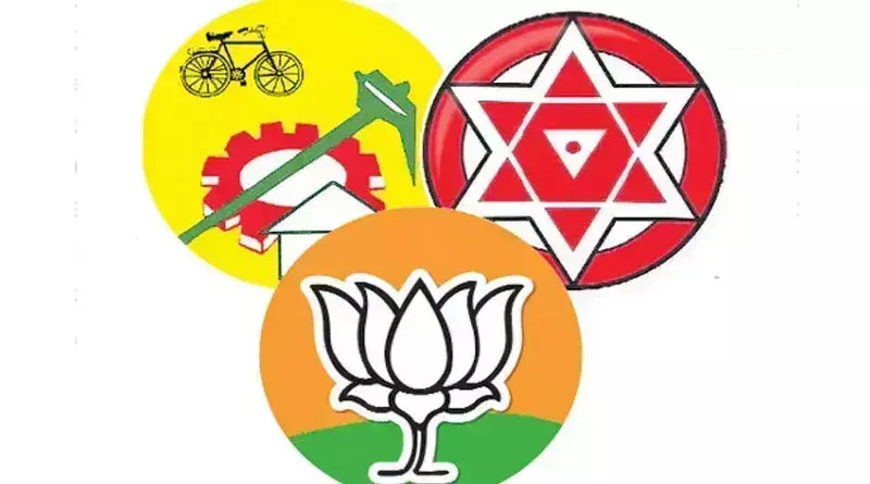 BJP, TDP, and JSP announces seat sharing for parliament and assembly elections