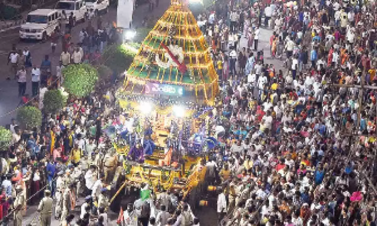 Vijayawada: Religious fervour marks Rathotsavam