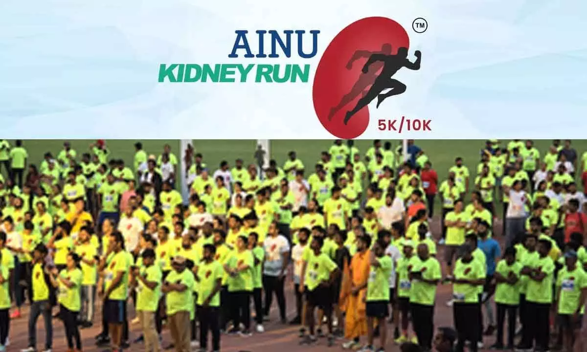 AINU conducts Kidney Run in Hyderabad to create awareness