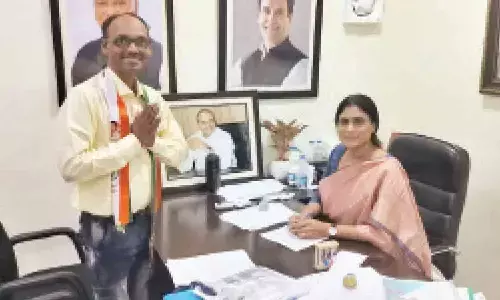 Tirupati: MTech Babu seeks Satyavedu Congress ticket