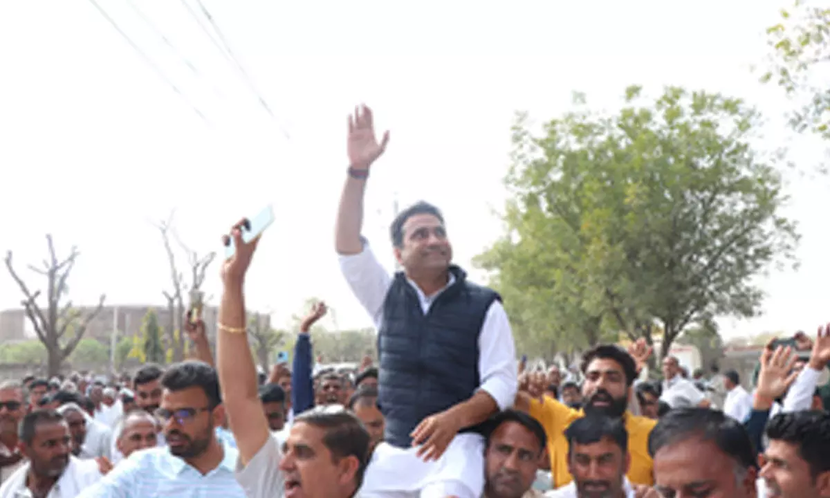 Denied LS ticket, Churu MP Rahul Kaswan quits BJP & joins Congress ahead of polls