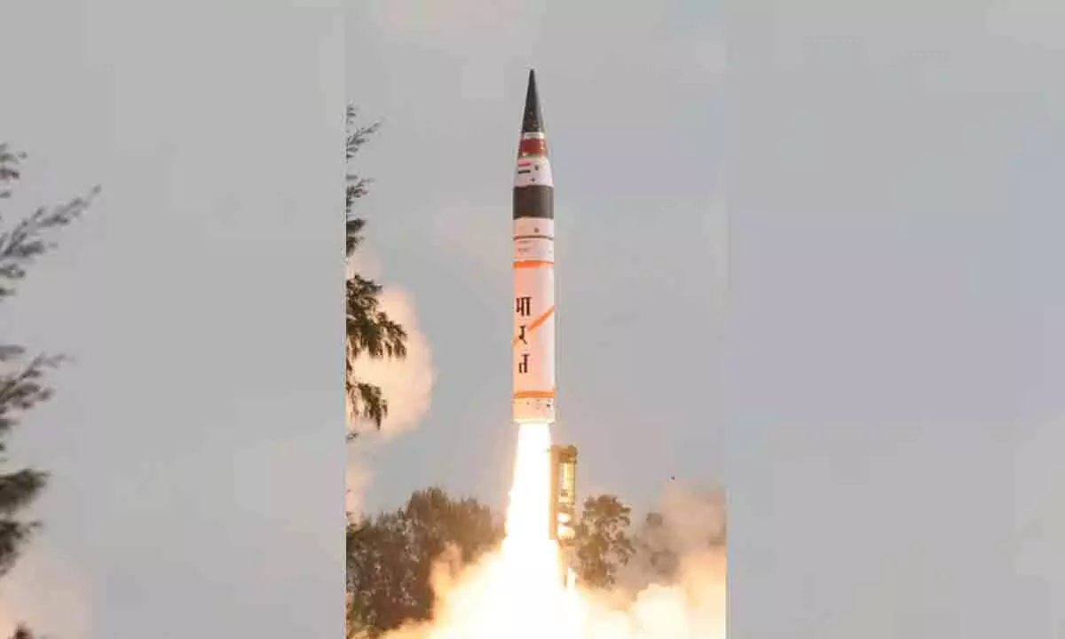 PM Modi lauds DRDO scientists for first flight test of Agni-5 ICBM with multiple warheads