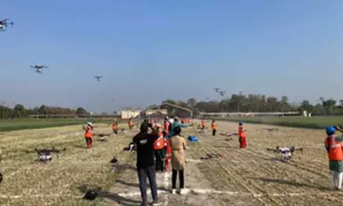 150 Namo Drone Didis from UP, Bihar showcase skills to PM at Sashakt Nari - Viksit Bharat programme