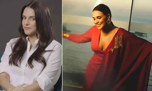 Neha Dhupia’s adorable workout with Son Guriq wins hearts