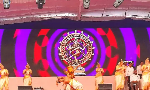 Cultural programmes organised as part of Sankranti Sambaralu in Visakhapatnam