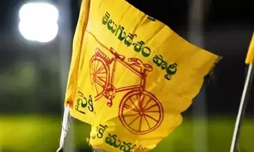 TDP holds Gadapa Gadapaku Shankharavam program in Mustabada of Gannavaram