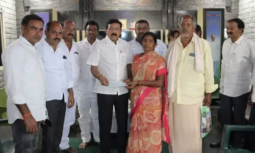 Udayagiri Constituency YSRCP Coordinator distributes CMRF