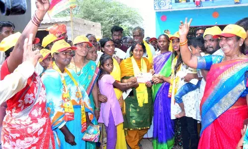 Penukonda TDP candidate Savithamma conducts Shankaravam, urges people to vote for TDP