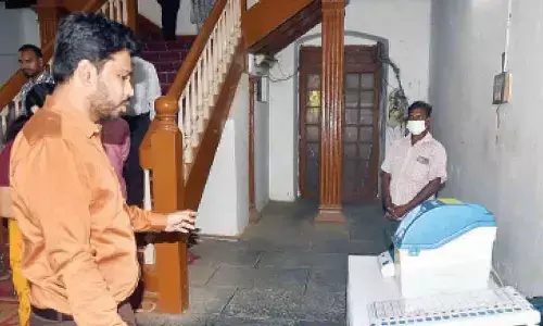 Eluru: Model EVM set up to create awareness among voters