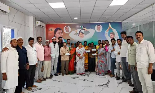 TN Deepika distributes CMRF cheques to eligible in Hindupur