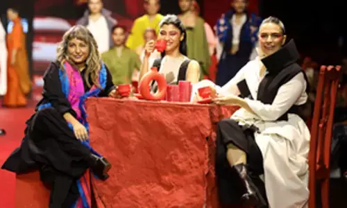 LFW x FDCI: Neha, Konkona join Chola designer for tea party on runway