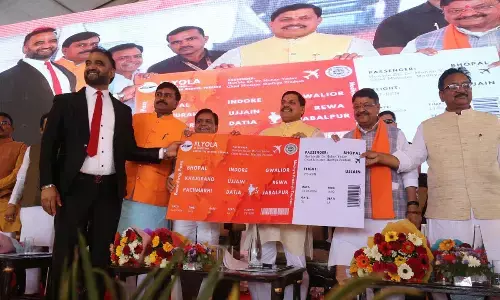 Air, helicopter services launched in MP to boost religious tourism