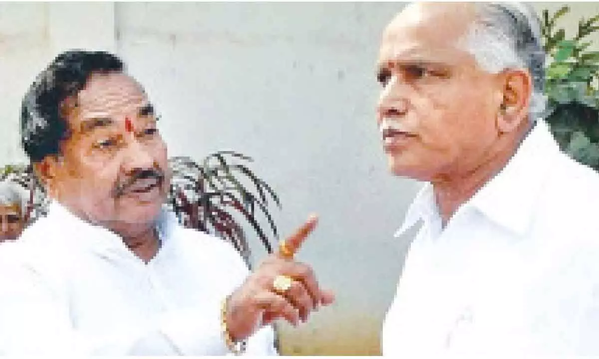 Senior BJP leader Eshwarappa blames BSY for son being denied BJP ticket
