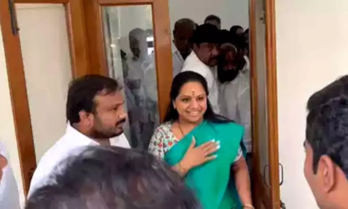 ED takes up search at residence of BRS MLC Kavitha
