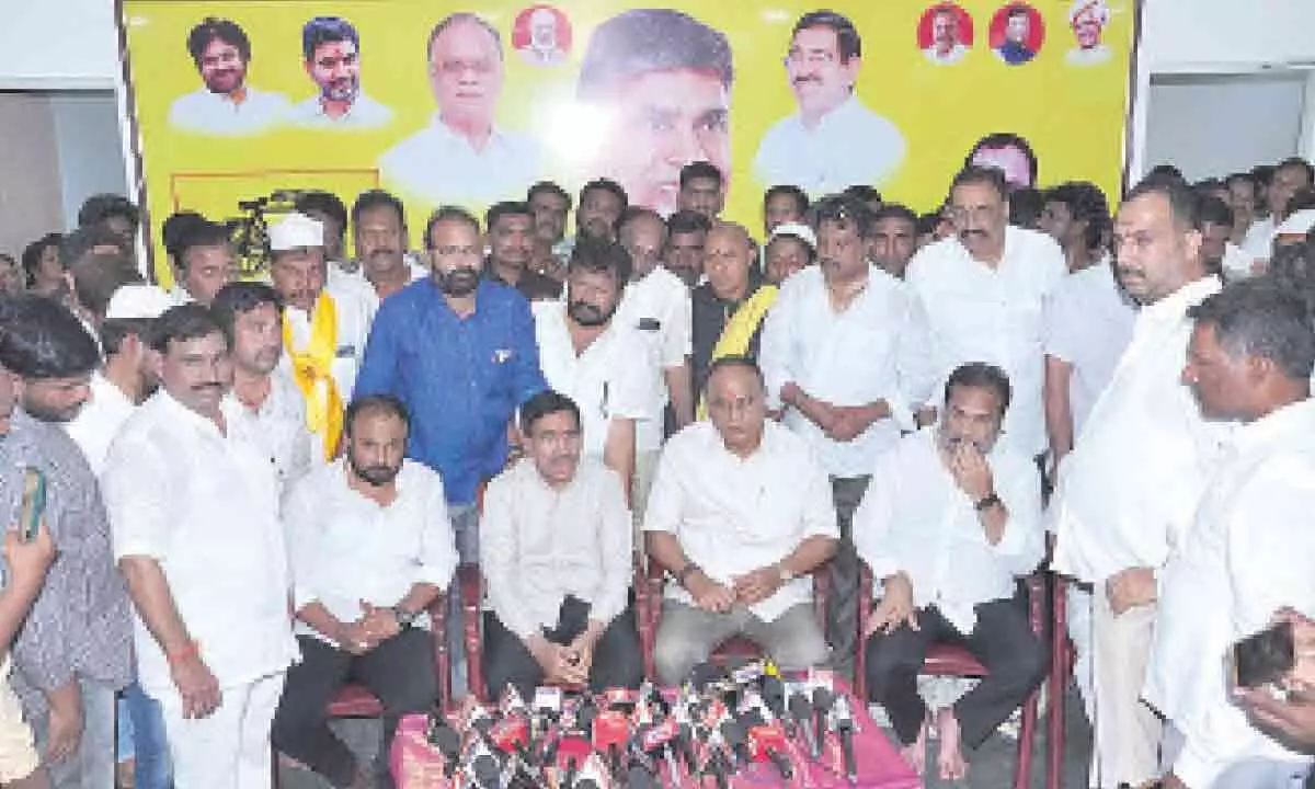 Several YSRCP leaders join TDP in Nellore