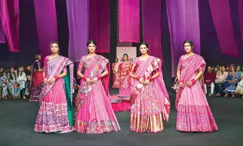 Gaurang Presents Stunning Weave Fusion of Jamdani, Jaquard and Dobby at LFW