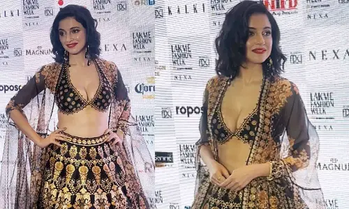 LFW x FDCI: Divya Khossla exudes royalty as showstopper for Rajdeep Ranawat