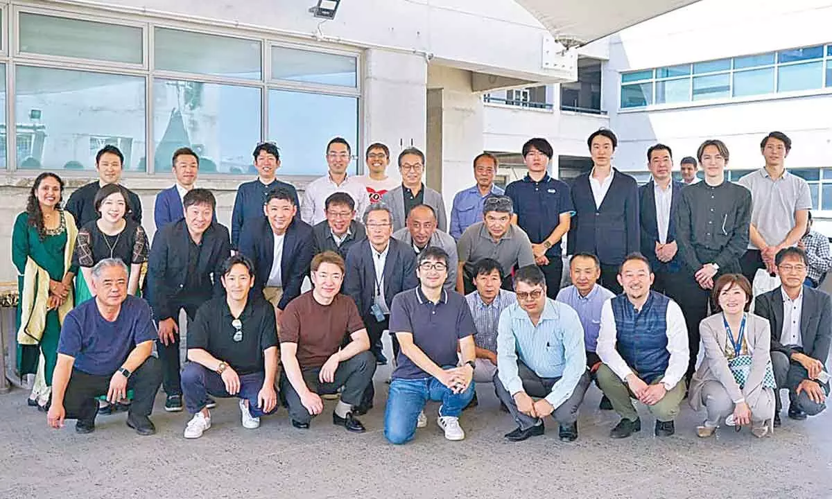 Japanese entrepreneurs delegation visits IIT Hyderabad campus