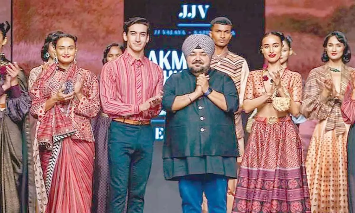LFW x FDCI: JJ Valaya gives luxury a sustainable spin by recycling plastic