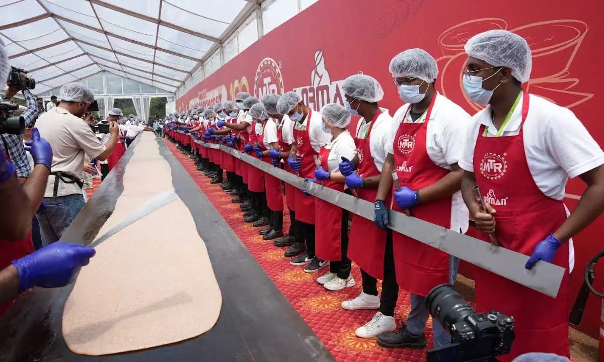 MTR celebrates 100 years with a GUINNESS WORLD RECORDS™ title for the longest Dosa