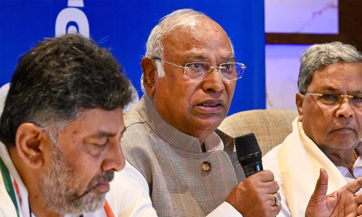 Elections should have been completed in three or four phases: Kharge