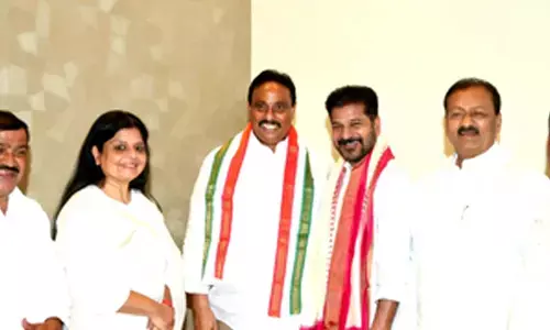 BRS MLA joins Congress ahead of Lok Sabha polls