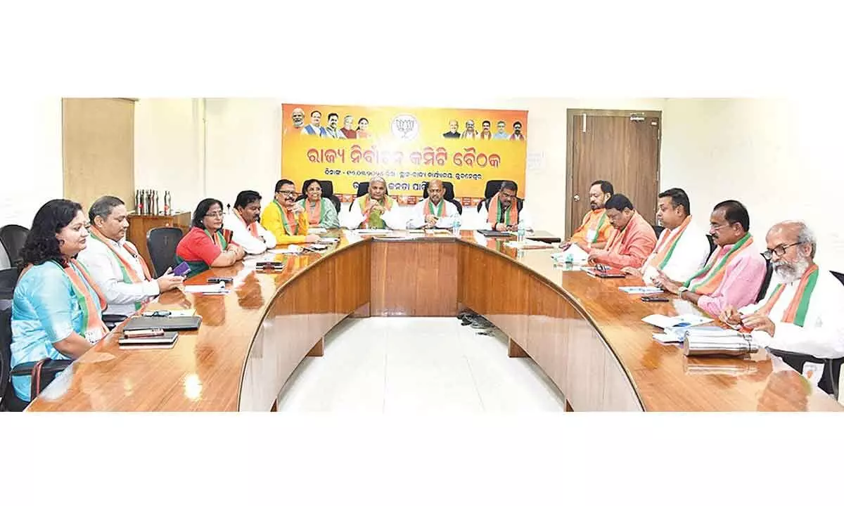 Odisha BJP leaders discuss candidates for polls