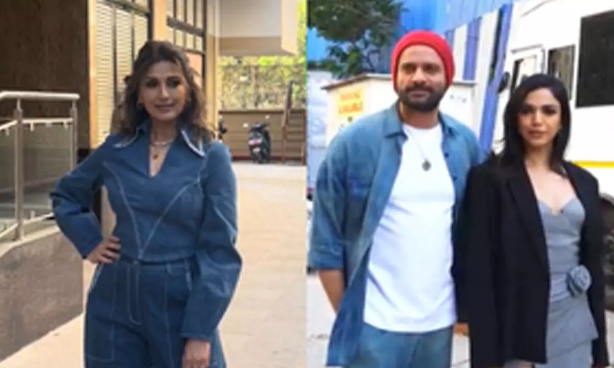 Sonali, Jaideep, Shriya spotted shooting for The Broken News Season 2 in Mumbai