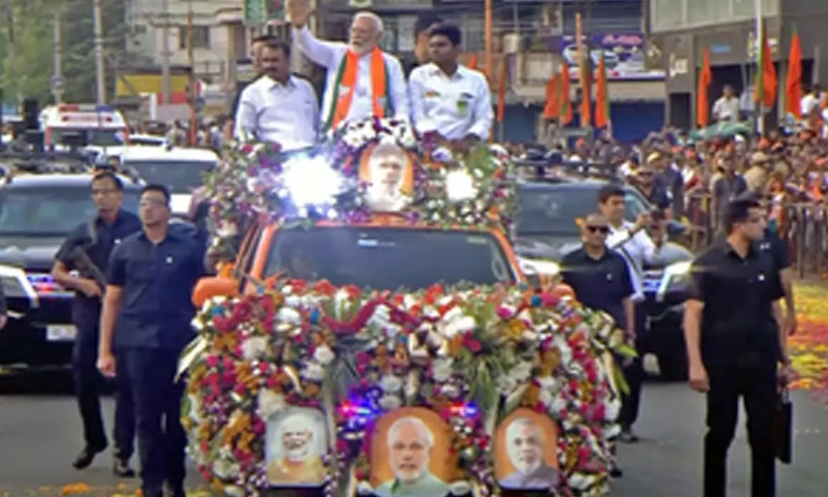PM Modi accorded rousing reception in Coimbatore