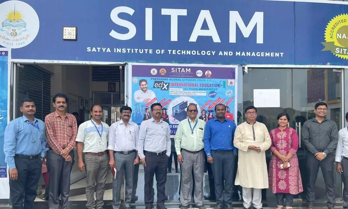 SITAM management with TATA Steel delegates on the college campus on Monday