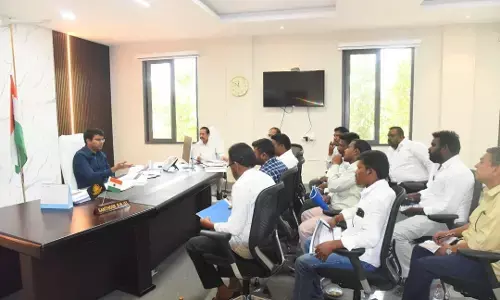 The officials to ensure a strict conduct of SSC examinations. DC BM Santhosh