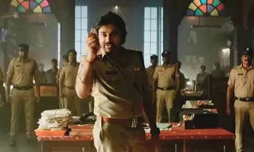 Pawan Kalyan showing a broken glass shard in the teaser Bhagat’s blaze released on Tuesday