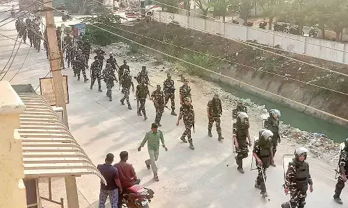 YSR dist police conduct flag marches in vulnerable villages