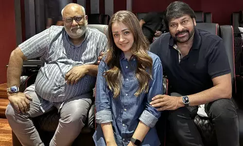 Chiranjeevi, Trisha unveil glimpse of ‘Vishwambhara’musical session