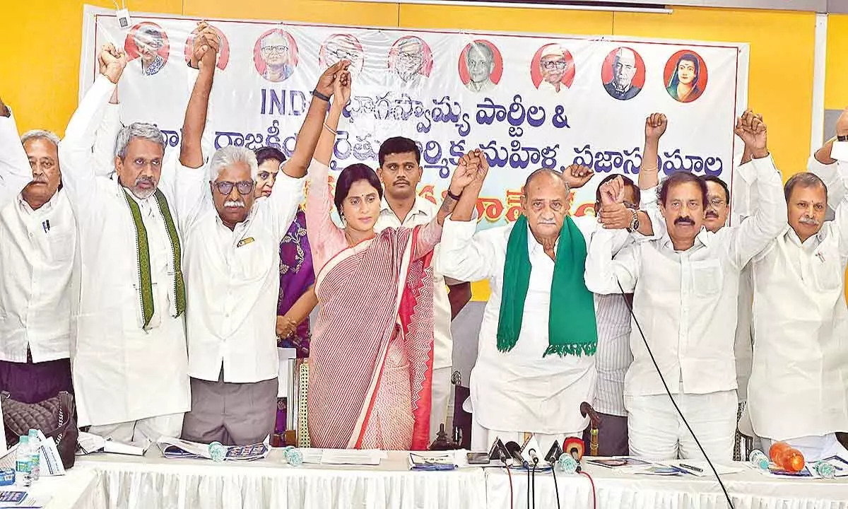 Congress, Left parties urge voters to defeat YSRCP, BJP