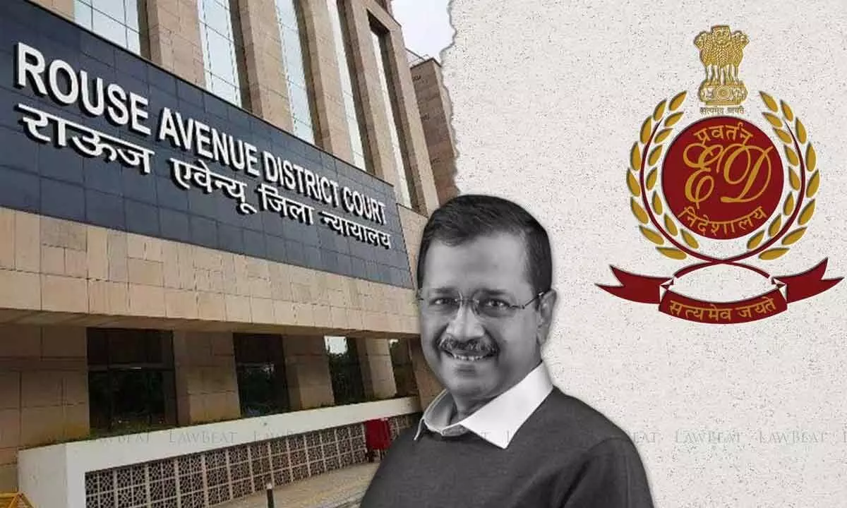 Kejriwal is being taken from the ED office to Rouse Avenue Court