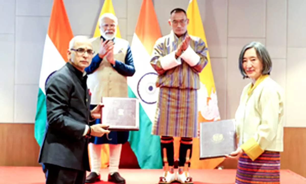 Several MoUs exchanged as PM Modi meets Bhutan Premier