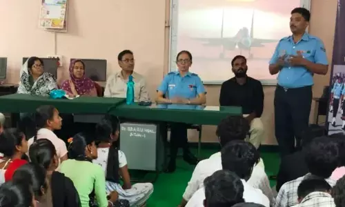 Awareness conference on selection of Indian Air Force Agni Veer Soldiers at Government Degree College, Nagarkurnool