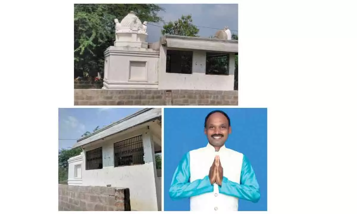 Satyavedu Congress MLA aspirant Babu embarks on construction of temple