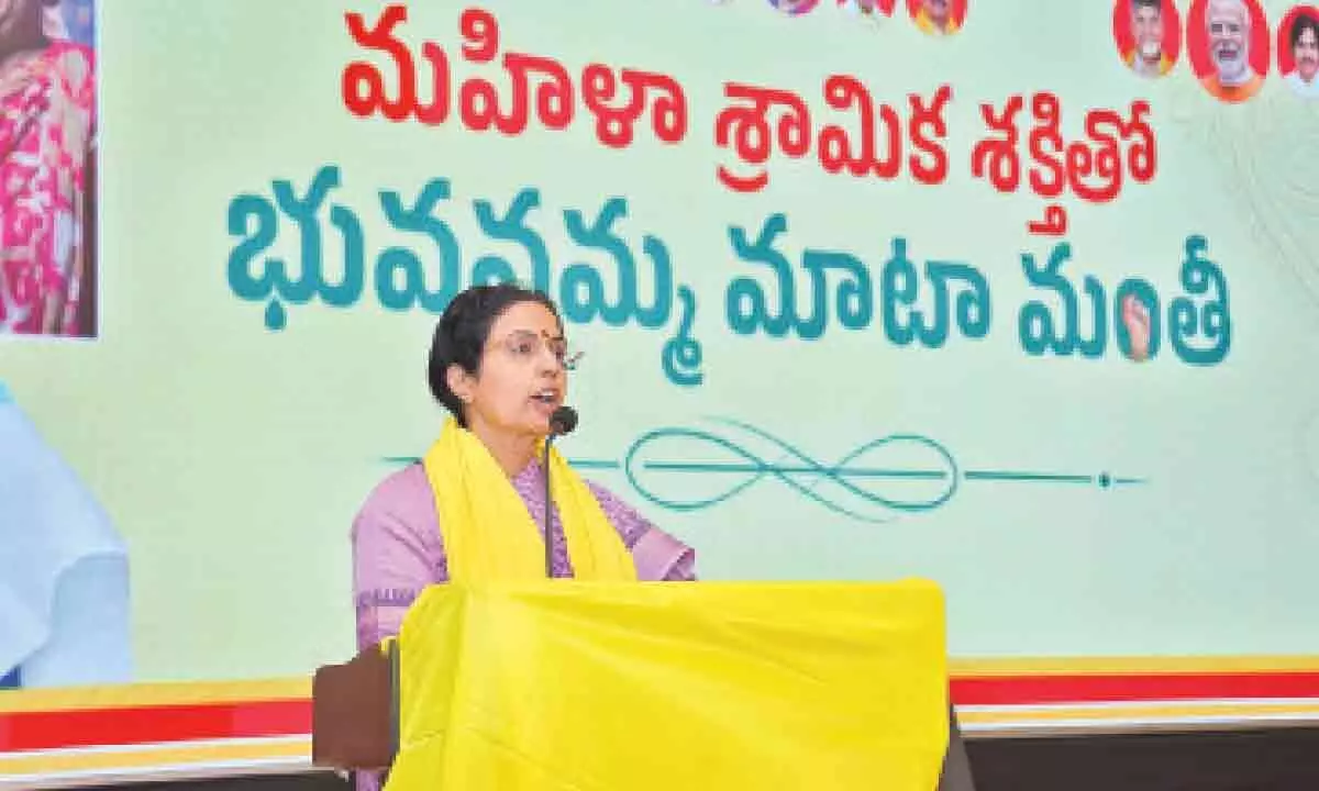 Gudur: Women empowerment possible only under TDP rule says Bhuvaneswari