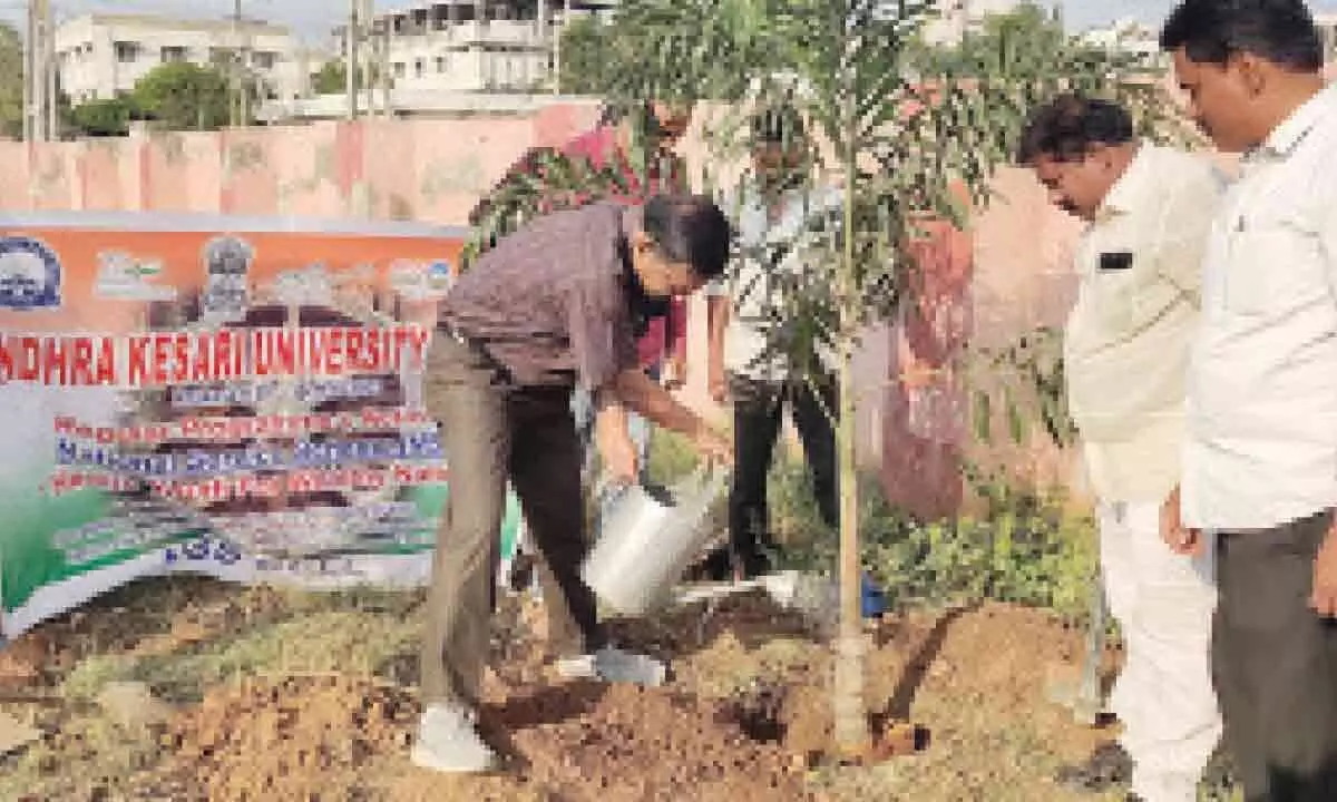 Ongole: ‘Plant saplings to protect environment’