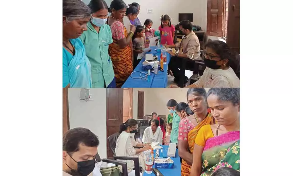 Free Health Camp organized by Dr Uday Kumar Dr shravani