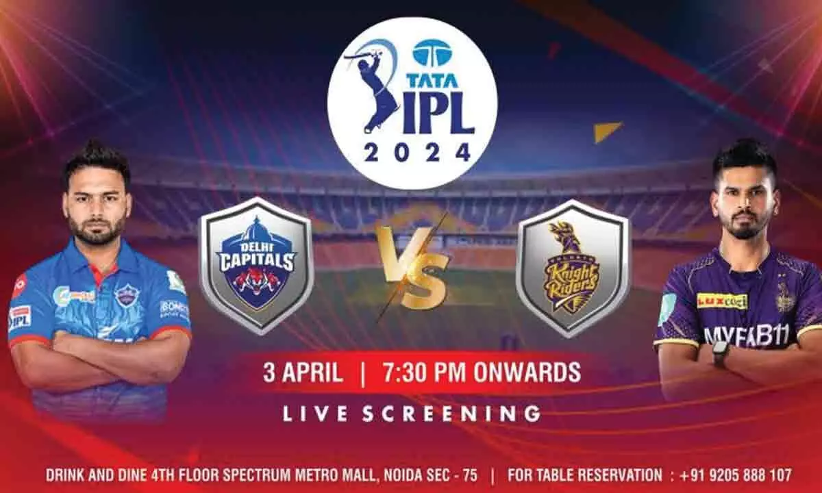 Ticket for IPL Match between DC and KKR in Visakhapatanam to be released today