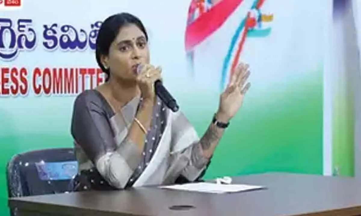 Vijayawada: AP turned into drugs capital of India, alleges Sharmila