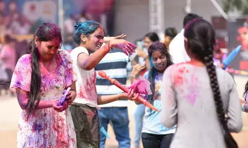 Country Club Colourful Gala ! Party peeps celebrated the festival of colours at Kukatpally