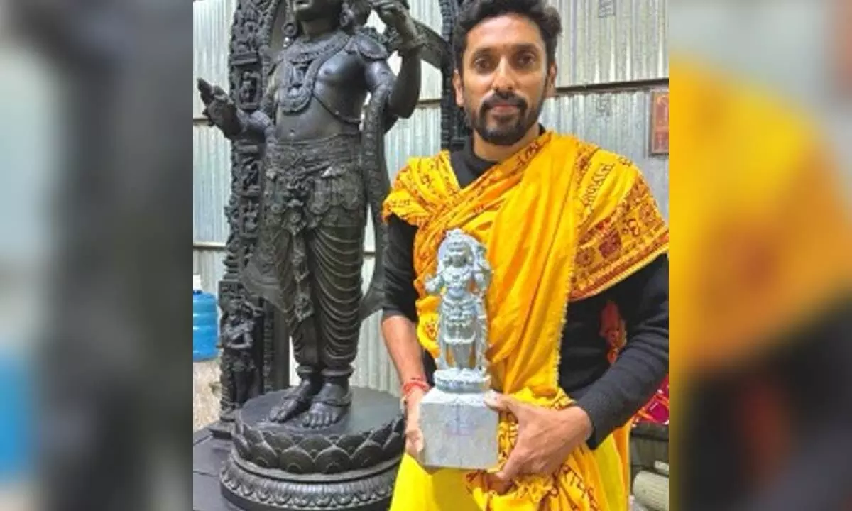 Sculptor creates miniature model of Ram Lalla statue in Ayodhya