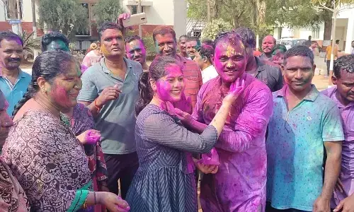 Holi celebrations in District police headquarters