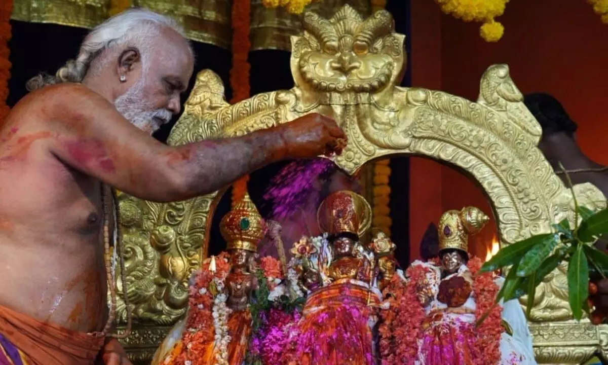 Sri Rama Navami rituals commence at Bhadradri temple